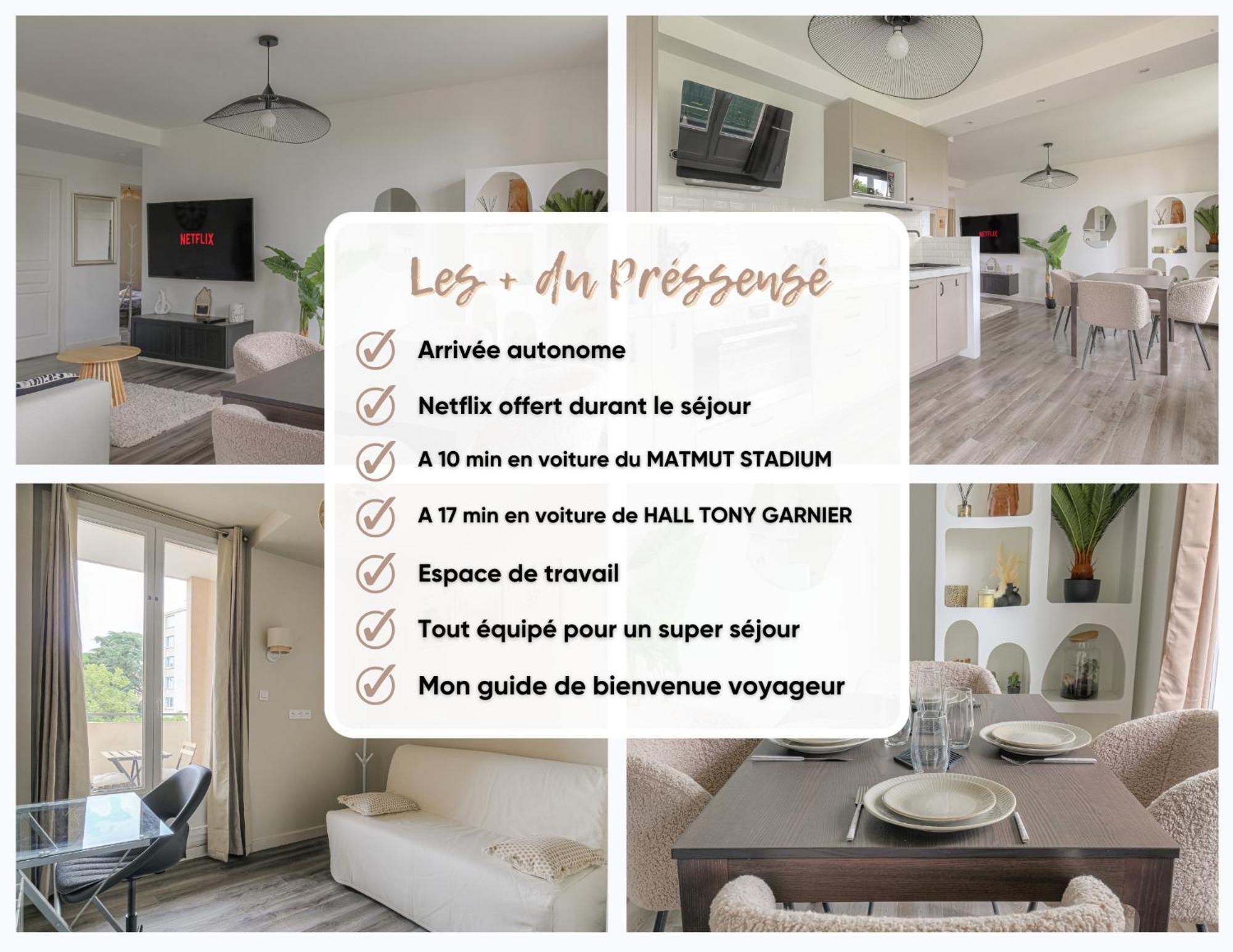 Le Pressense, Ideal Sejour Pro Ou Familiale Vénissieux Zewnętrze zdjęcie